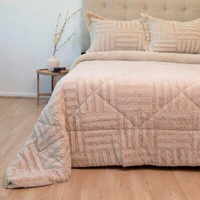 Cubrecama Doral 2 Plazas Beige Senses