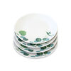 Set Platos Pan Doral Flor 4 Piezas Verde