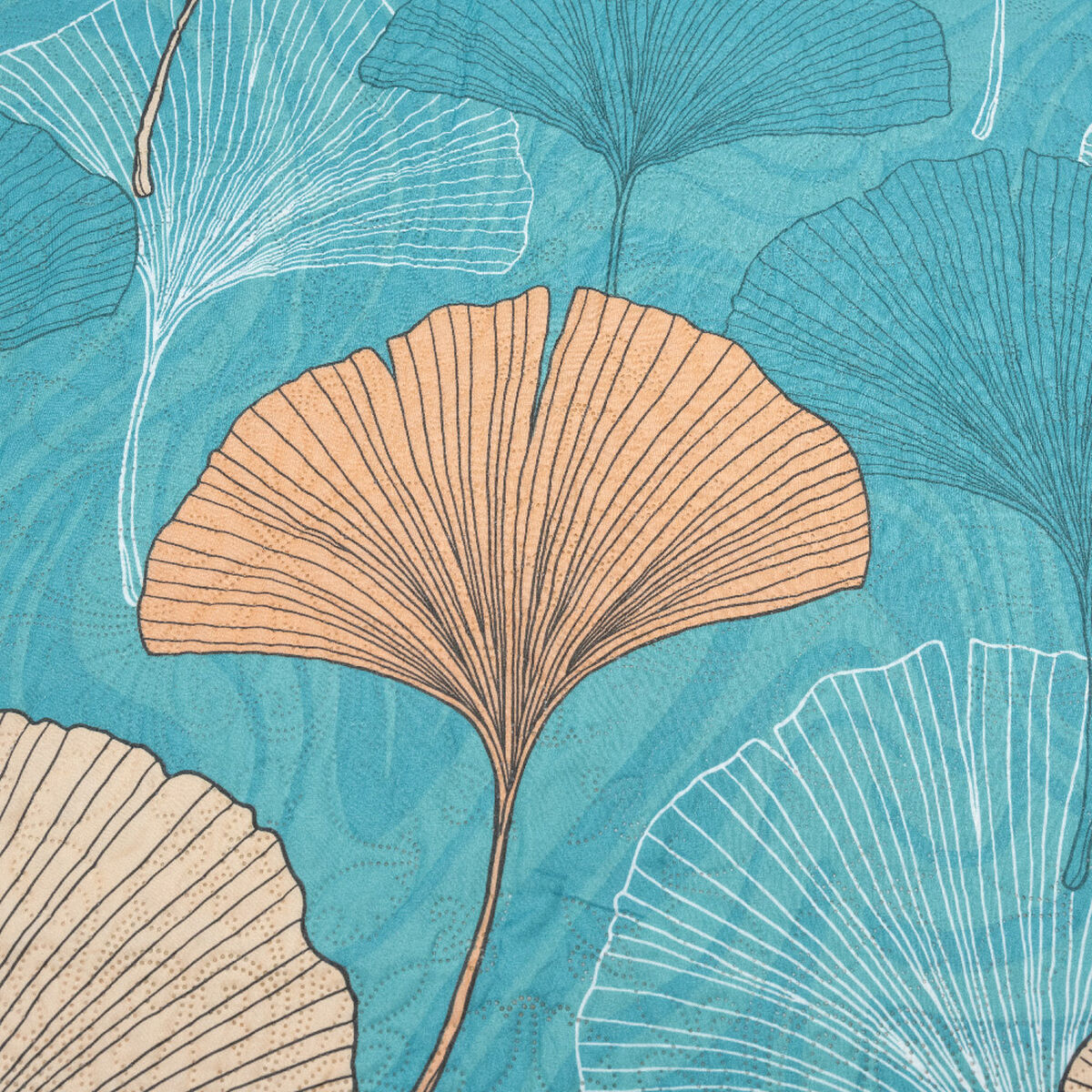 Quilt Doral Hotpress Estampado King Ginkgo