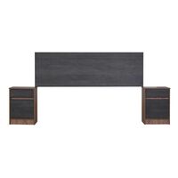 Respaldo King + 2 Veladores CIC Espresso