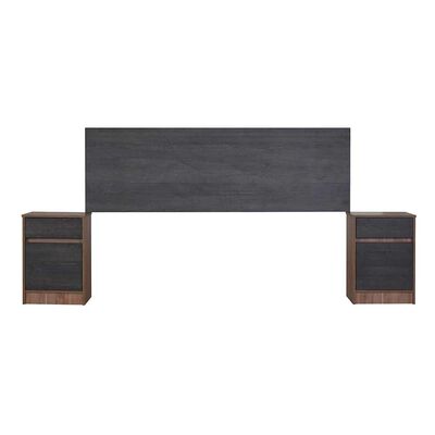 Imagen 1 del producto Respaldo King + 2 Veladores CIC Espresso