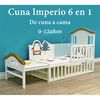 Cuna Colecho Madera con Mudador Mosquitero Lubabycas Azul