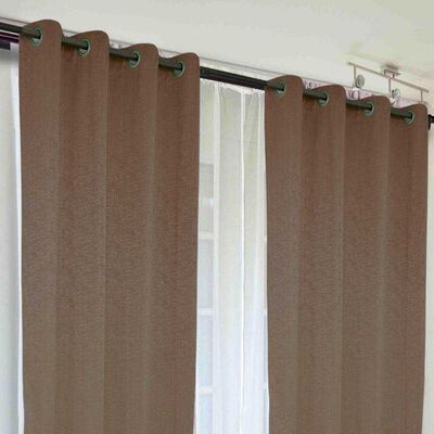 Imagen 2 del producto Combo Cortinas Doral Camila 220 x 140 cm Café