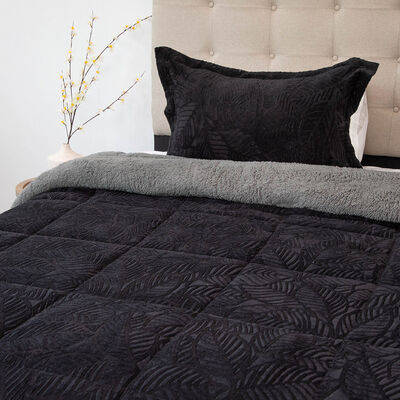 Imagen 1 del producto Cubrecama Doral 1,5 Plazas Negro Outboss Sherpa