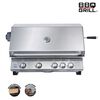 Parrilla a Gas Encendido Electrónico BBQ Grill Kansas Acero Inoxidable 4 Quemadores
