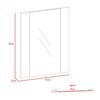 Combo Espejo + Mueble Lavamanos TuHome My Bath Miel Coñac