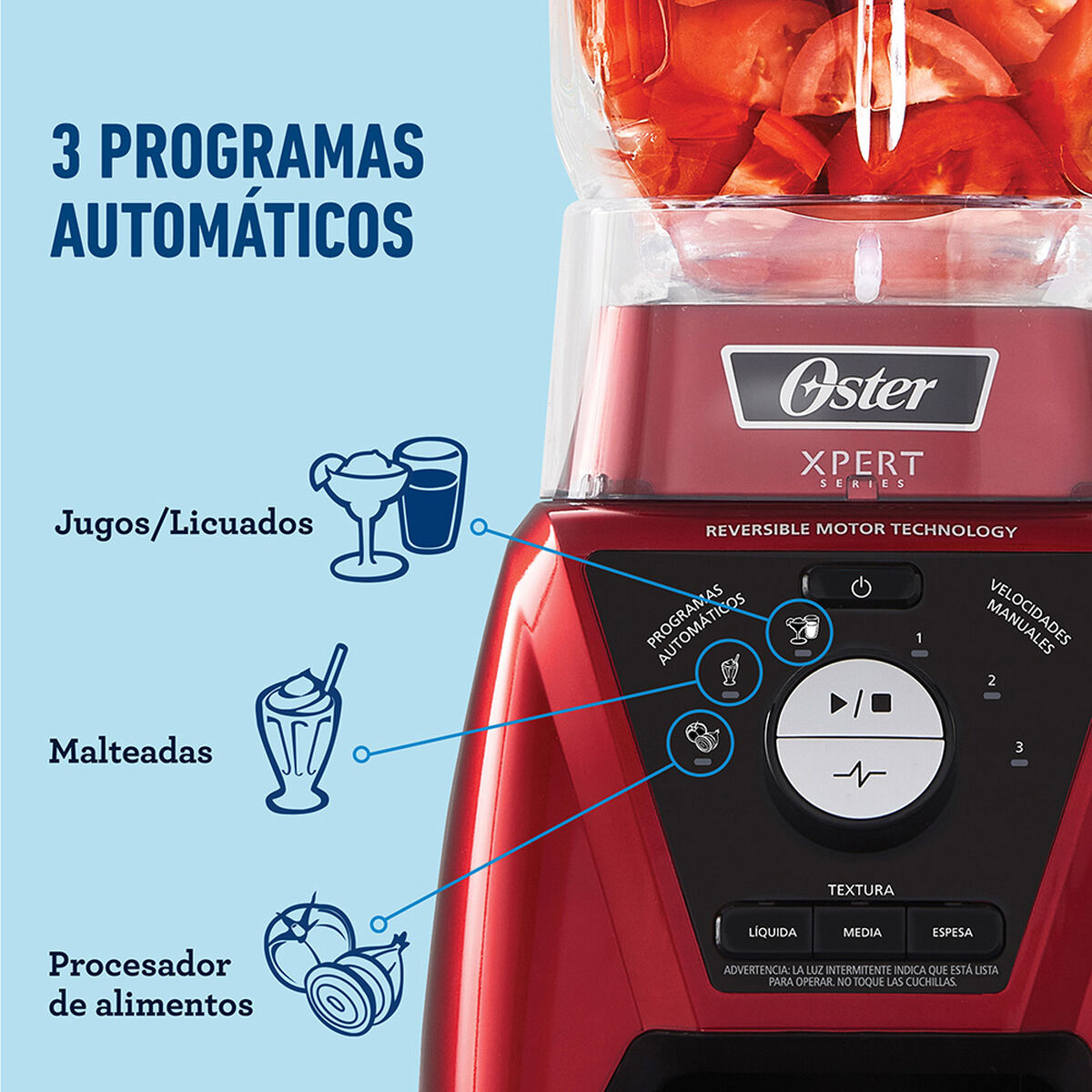 Licuadora Oster BLST3B-RPG-052 2 lt. Xpert Series
