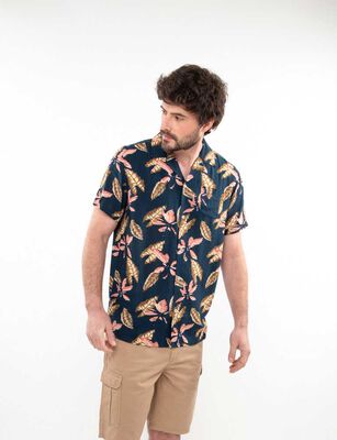 Imagen 1 del producto Camisa Estampada Manga Corta Hombre Portman Club Navy