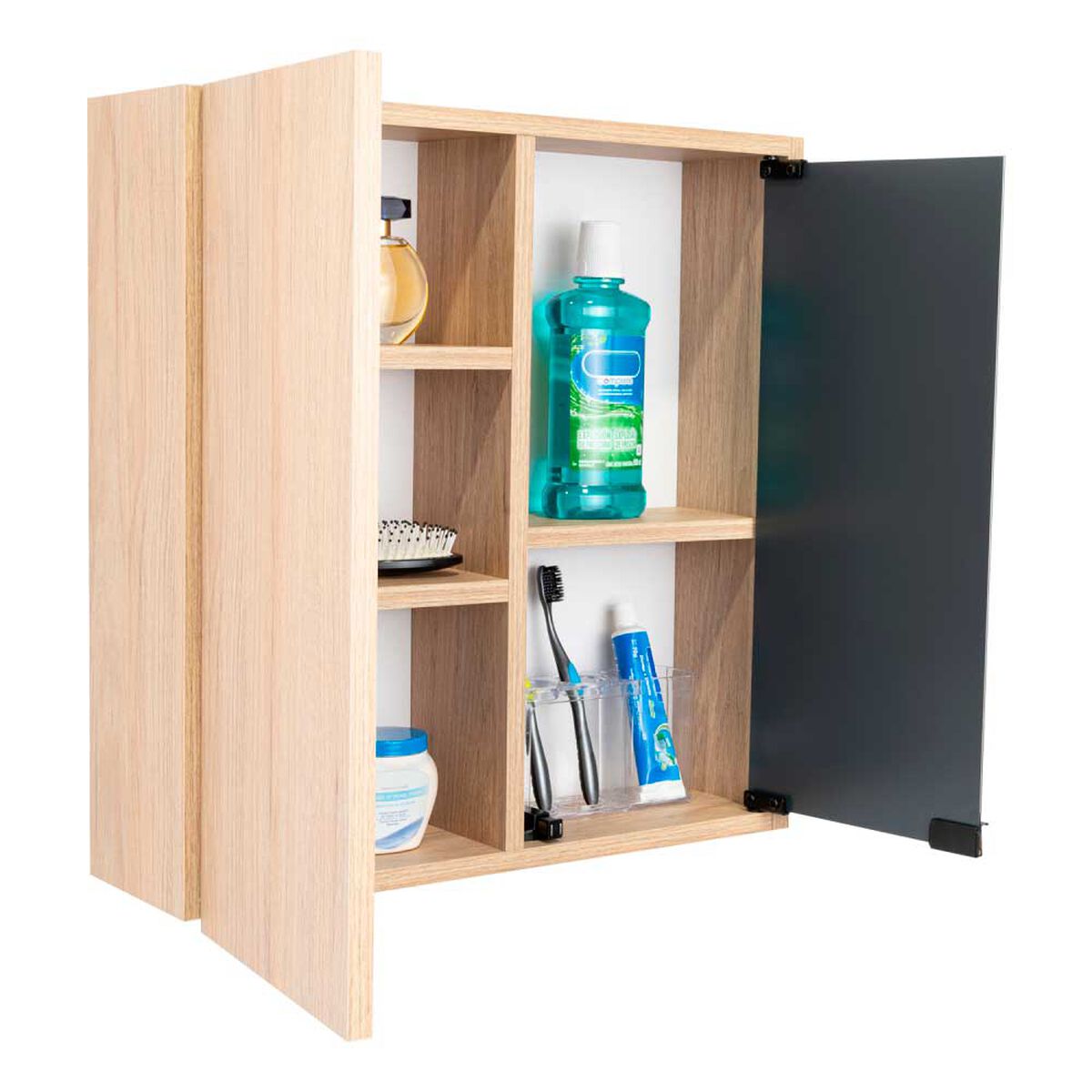 Botiqu&iacute;n con Espejo TuHome Miro 2 Puertas Rovere