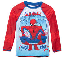 Traje de baño Polera UV Niño Spiderman Rojo