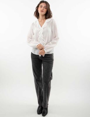 Imagen 2 del producto Blusa Manga Larga Mujer Zibel Crudo