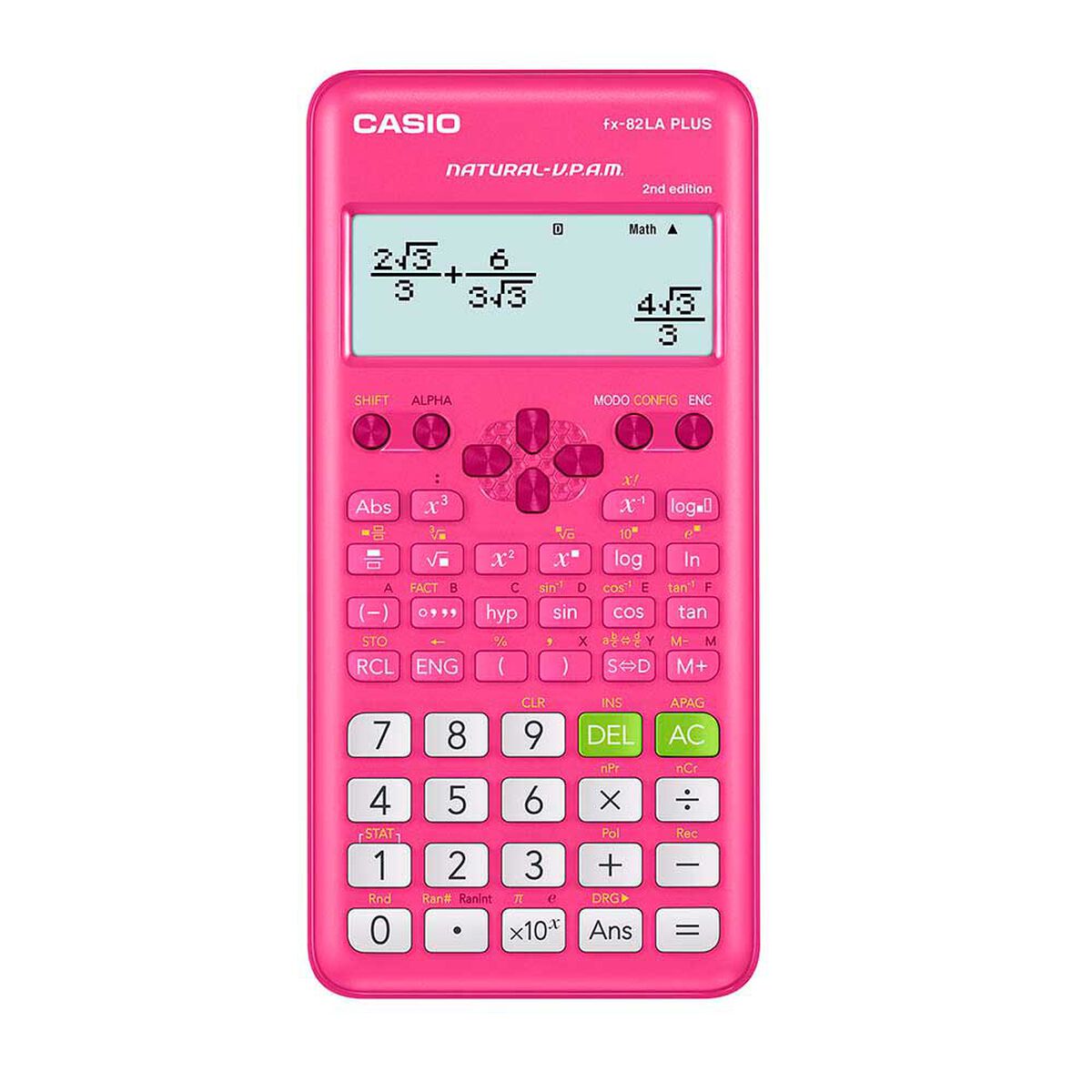 Calculadora Científica Casio FX82LAPLUSPK Rosada