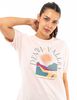 Polera Deportiva Algodón Con Estampado Manga Corta Mujer Alpinextrem
