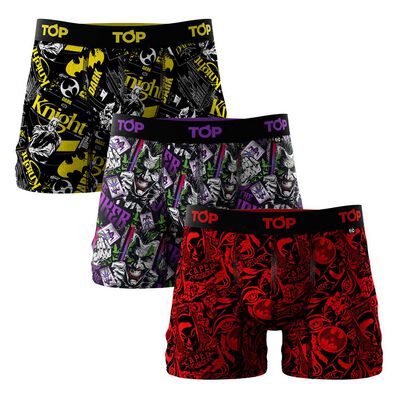 Pack 3 Bóxer DC Hombre Top