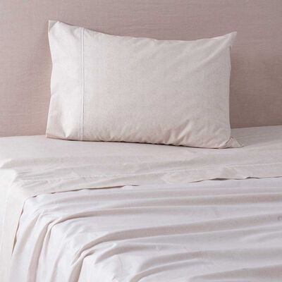 Imagen 1 del producto Juego de Sábanas Estampado SoHome 180 Hilos 1,5 Plazas Refined Beige