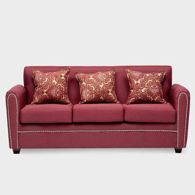 Imagen 2 del producto Juego de Living Almore Alemania Sofá 3 Cuerpos + Dos Sillones 1 Cuerpo Rojo