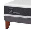 Cama Europea CIC 1,5 Plazas Ortopedic + Respaldo + Velador New Gales