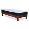 Cama Europea Latam Home 1,5 Plazas Zen Pro Chocolate
