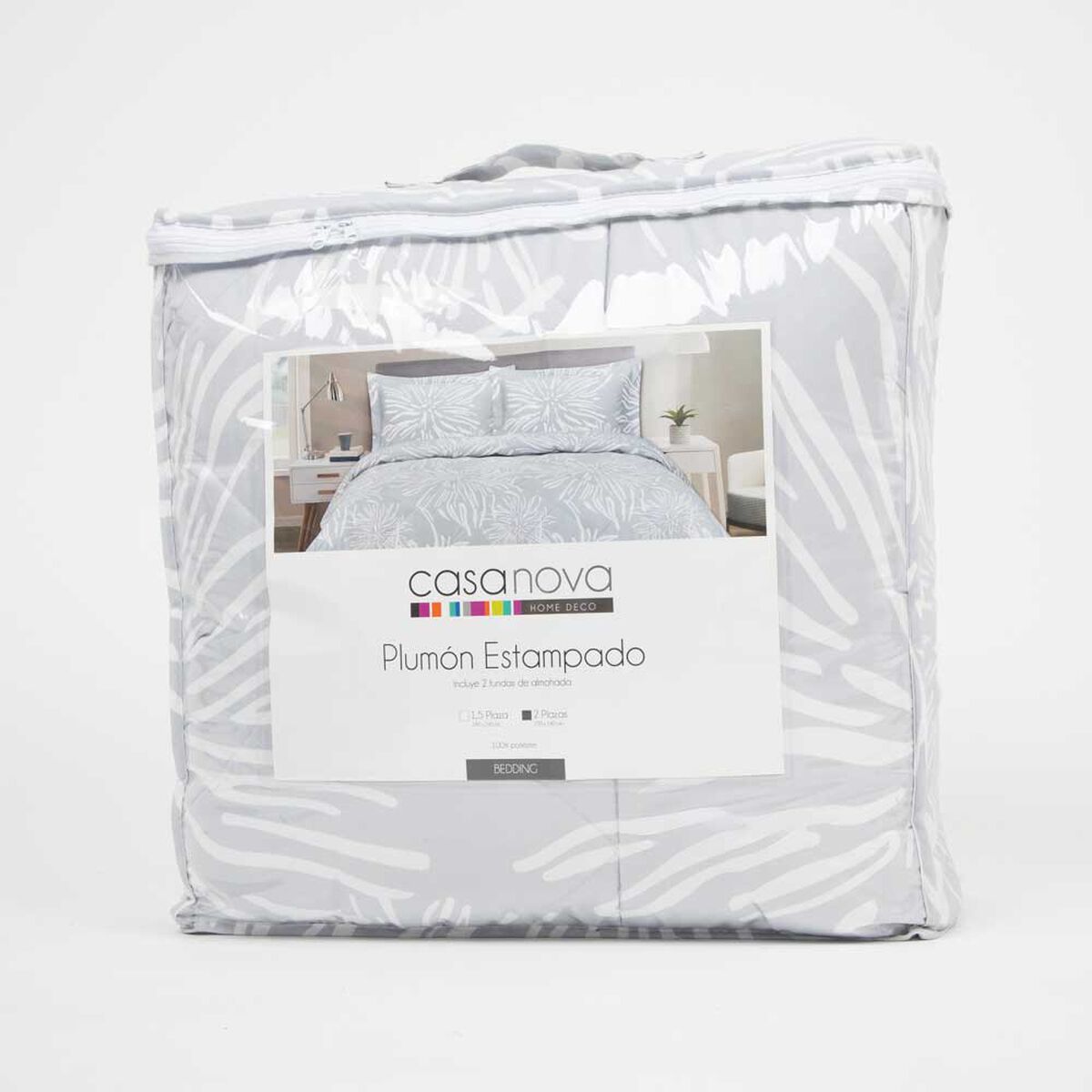 Plum&oacute;n Estampado Casanova 2 Plazas