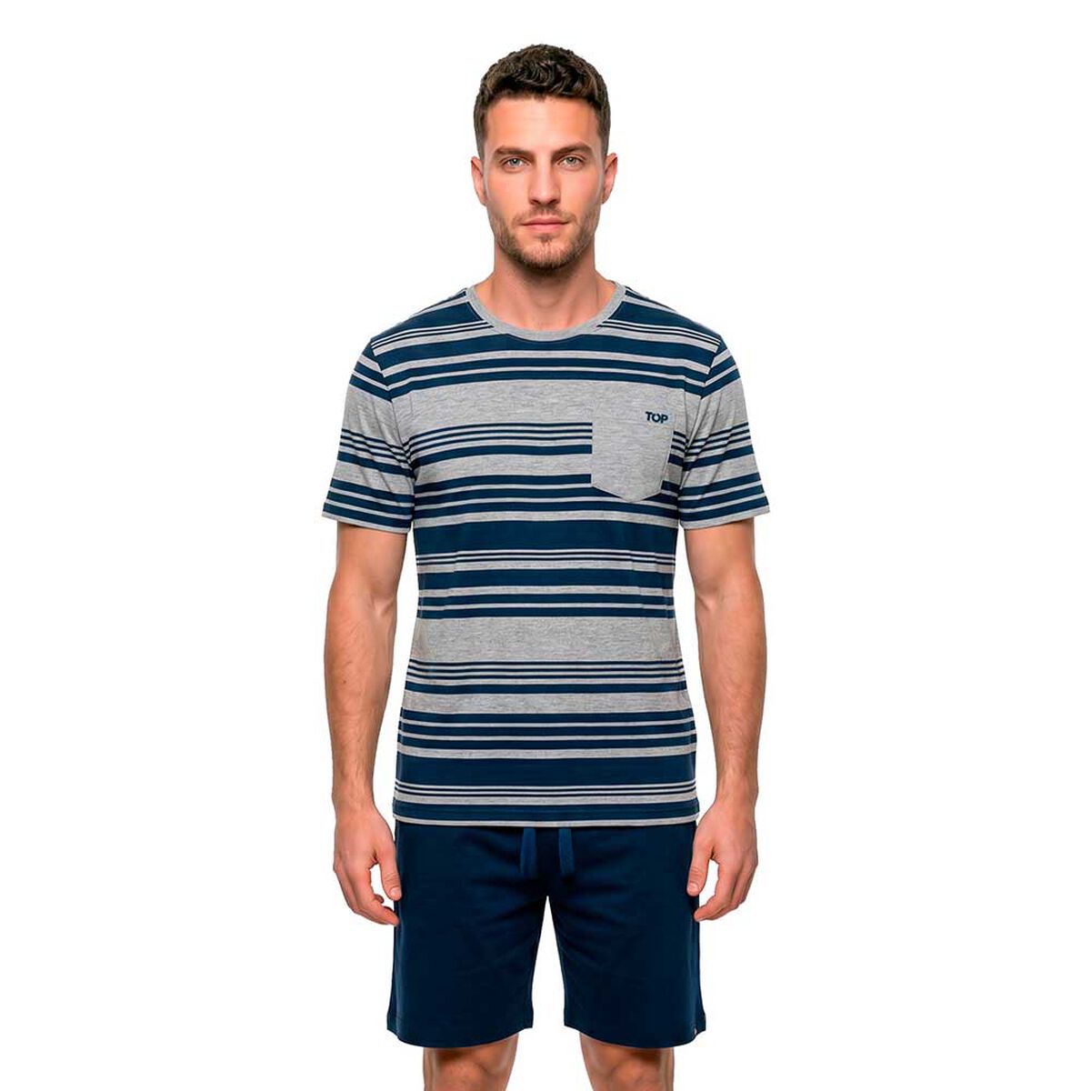 Pijama Algod&oacute;n Verano Hombre Top
