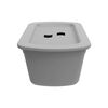 Canasta Organizadora con Tapa Soprano Gris 5 lts