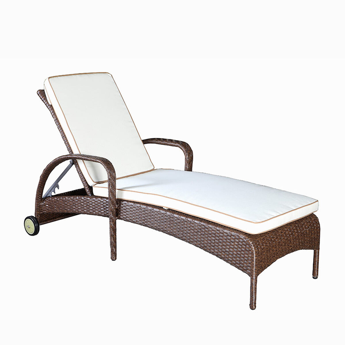 Reposera Rattan Sintético Spazzio Pucket Café