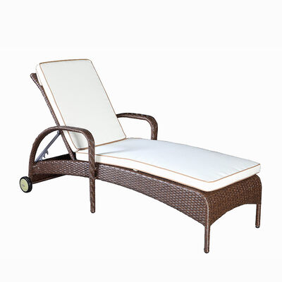 Reposera Rattan Sintético Spazzio Pucket Café