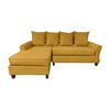 Sofá Seccional Izquierdo Living Factory Barcelo 3 Cuerpos Mostaza