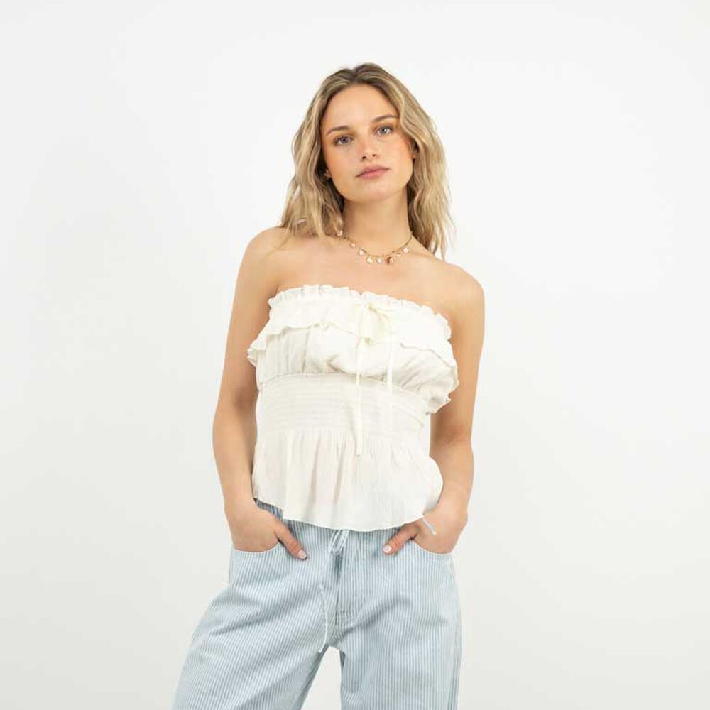 Blusa Strapless Mujer Icono
