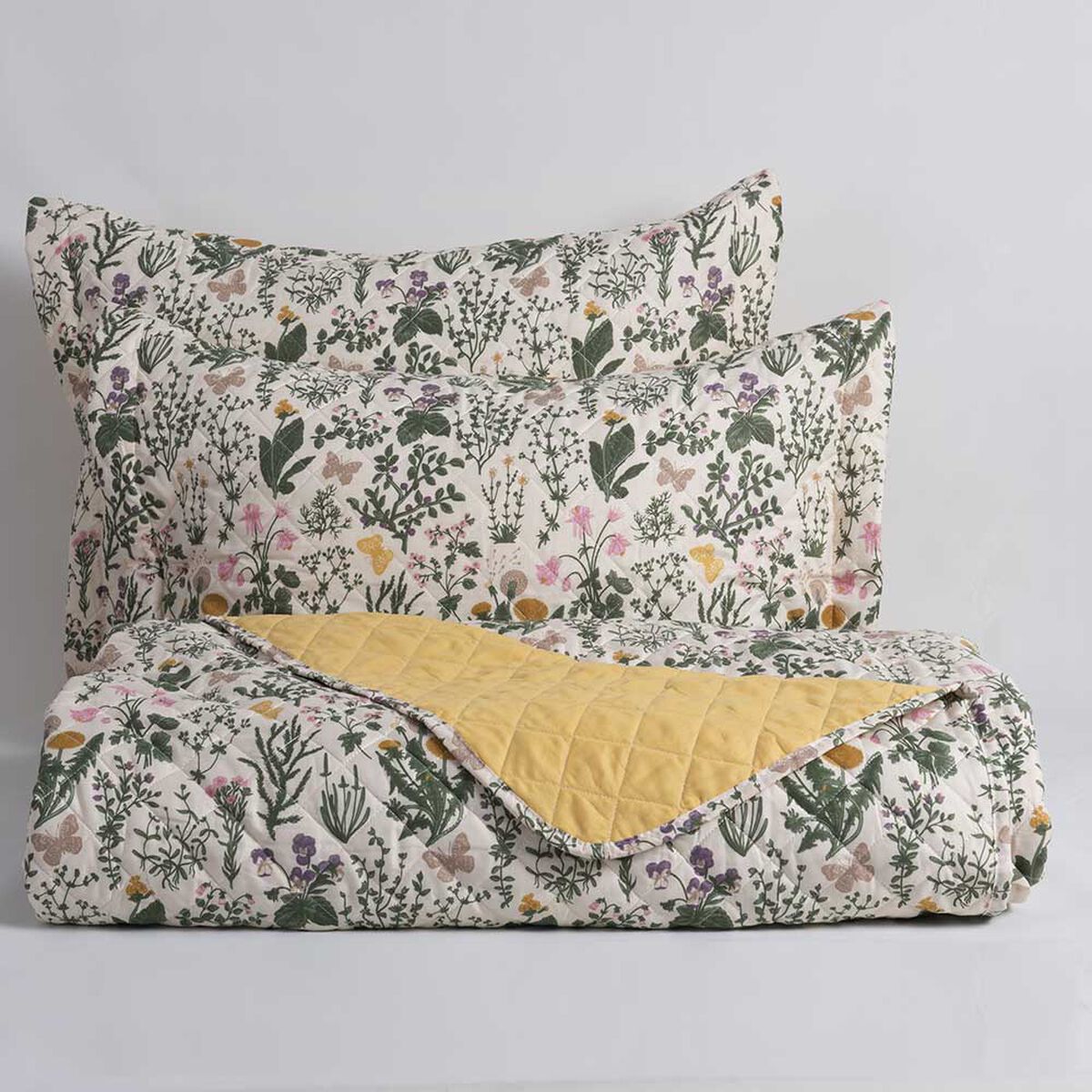 Quilt Mashini King Estampado Oliva