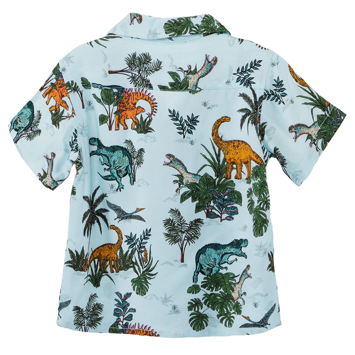 Camisa Manga Corta Estampada de Algod&oacute;n Chess Baby