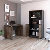 Combo Escritotio + Biblioteca 2 Puertas TuHome Home Office Negro Soft-Co&ntilde;ac