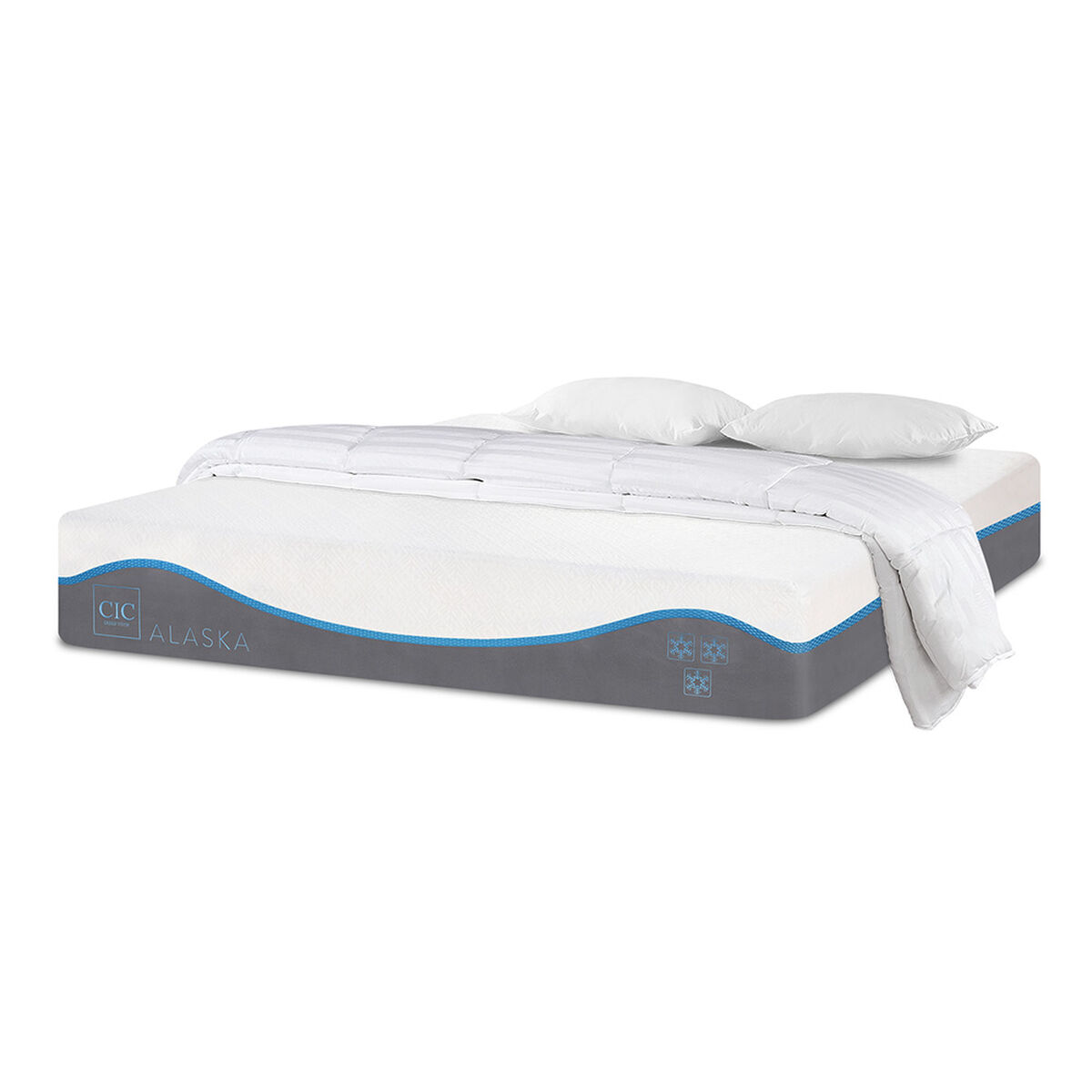 Colchón CIC King Alaska + Almohadas + Plumón