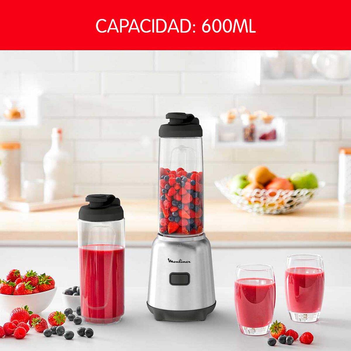 Licuadora Moulinex LM15FD10 0,6 lts.