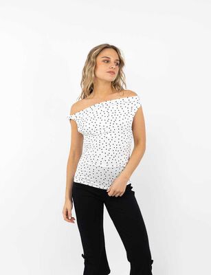 Imagen 1 del producto Polera Bardot Mujer Icono Blanco, Negro