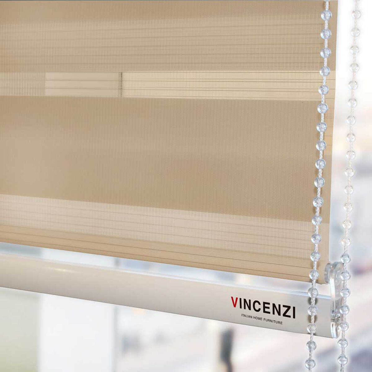 Roller Duo Lino Vincenzi R1711 Beige Sand 120 x 240 cm