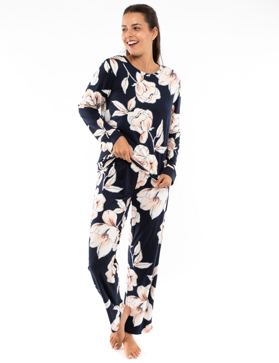 Pijama 2 Piezas Flores Mujer Portman Club