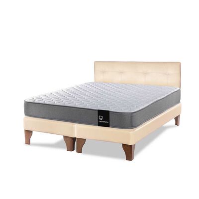 Imagen 2 del producto Cama Europea Latam Home Base Dividida 2 Plazas Zen Best Beige + Respaldo