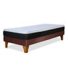Cama Europea Latam Home 1,5 Plazas Zen Pro Chocolate