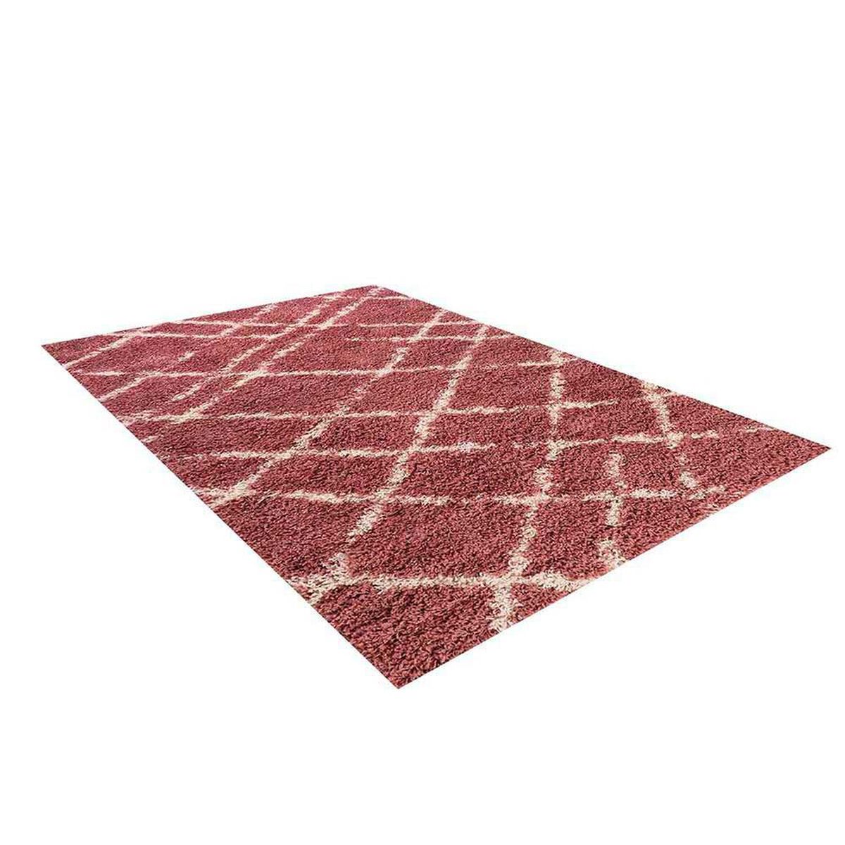 Alfombra Dib Shaggy Design 180 x 275 cm Rosa