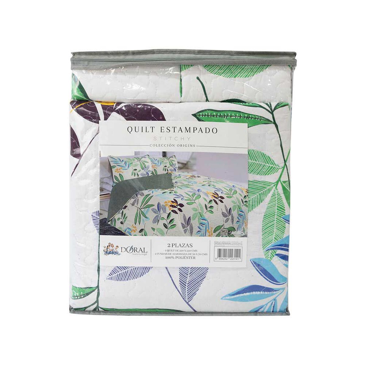 Quilt Doral 1,5 Plazas Origins Dise&ntilde;os D6