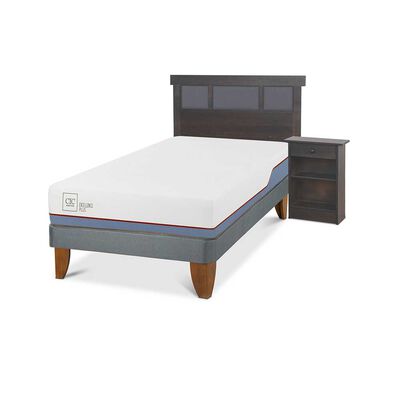 Imagen 2 del producto Cama Europea CIC 1,5 Plazas Excellence Plus + Respaldo + Velador Dublin