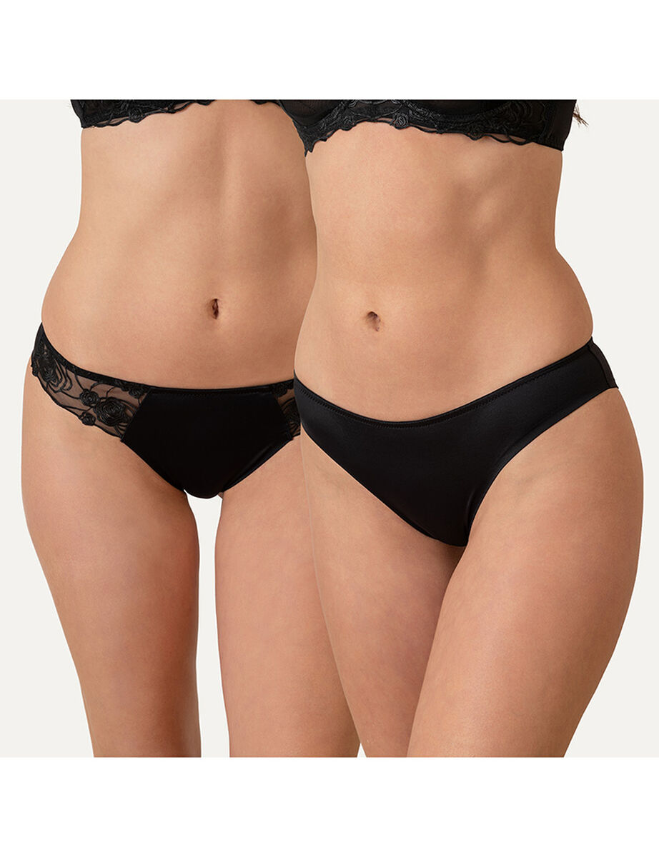 Pack 2 Calzones Bikini Mujer Flores