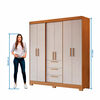 Closet Home Mobili Mara 6 Puertas 3 Cajones Beige