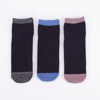 Pack 3 Calcetines Mujer Icono Negro