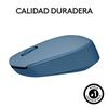 Mouse inal&aacute;mbrico &oacute;ptico Logitech M170 Azul gris