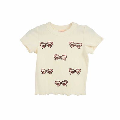 Imagen 2 del producto Polera Manga Corta Niña Chess Crudo, Rosado