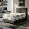 Cama Europea Flex 1,5 Plazas Majesty + Respaldo Modern Grafito