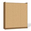 Closet Yardas Liliana 6 Puertas 4 Cajones Nogal