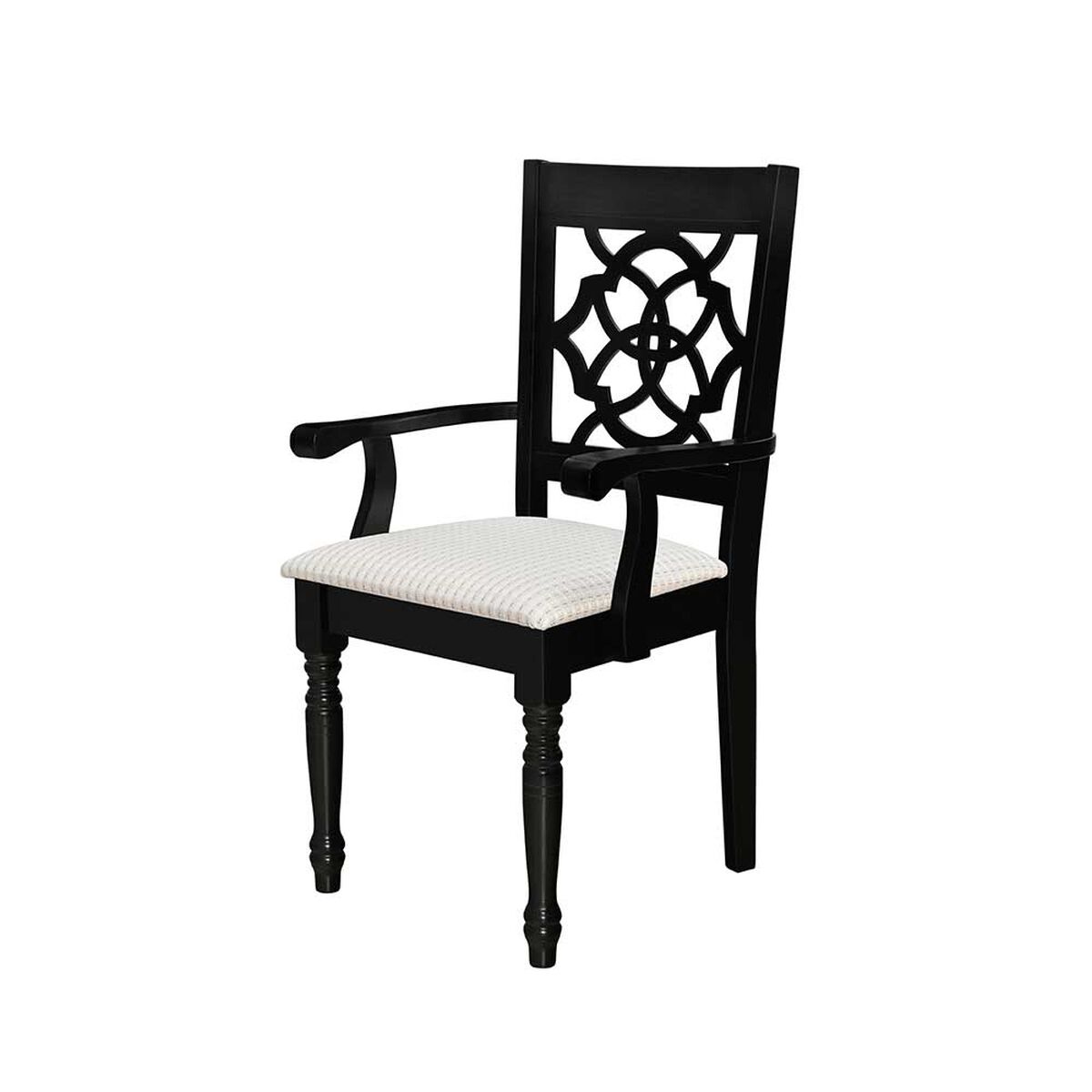 Juego de Comedor Casanova New Barcelona 6 Sillas + 2 Sitiales Negro Beige